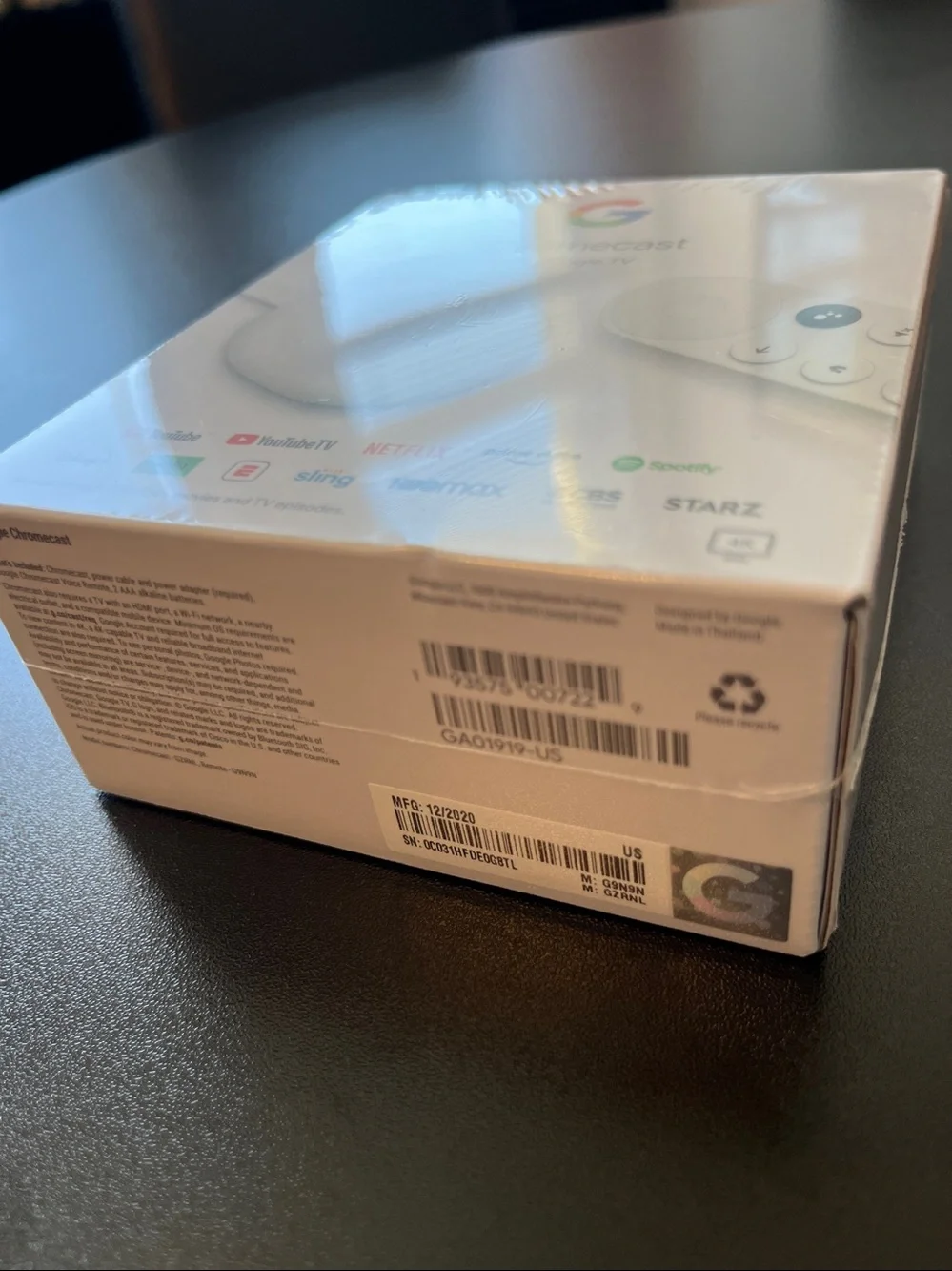 Google Chromecast with Google TV, New in Box. Original Seal. Model # GZRNL